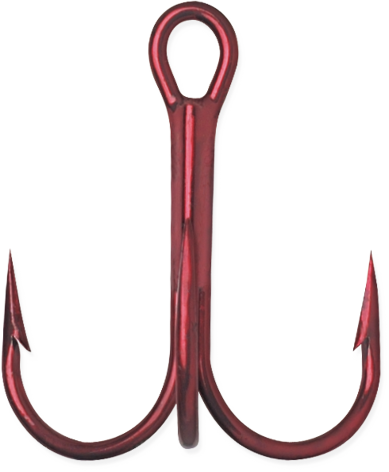 VMC Round Bend Treble 1X Hook 7-Pack