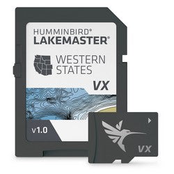Lake Master VX Western States Map Card