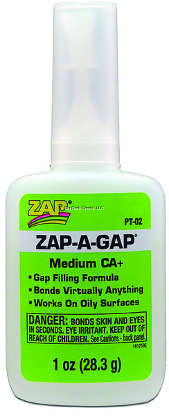 ZAP PT-02 -A-Gap Glue Green-Label Medium 1oz