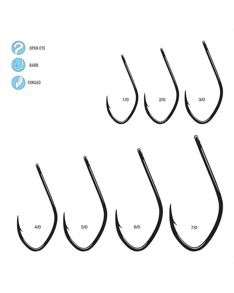 Gamakatsu Big River Bait Open Eye Hooks 5pk