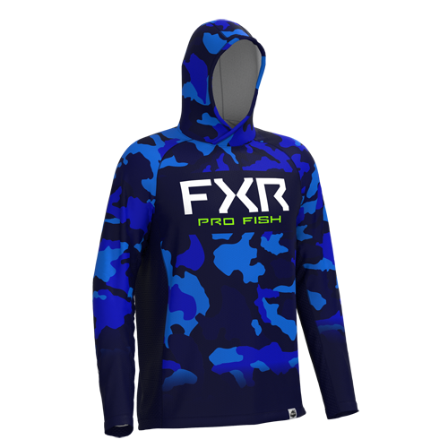 FXR Men's Derby Camo Air UPF Pullover Hoodie
