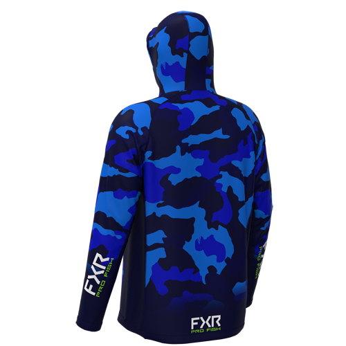 FXR Men's Derby Camo Air UPF Pullover Hoodie
