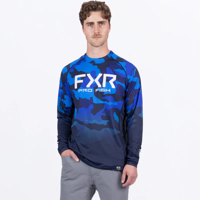 FXR Men's Derby Camo Air UPF Long Sleeve