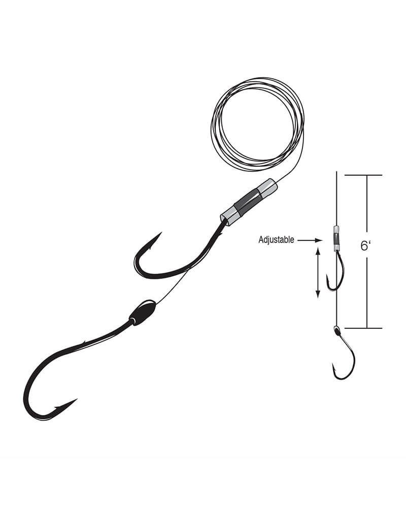 Gamakatsu 2-Hook Adjustable Walleye Rigs