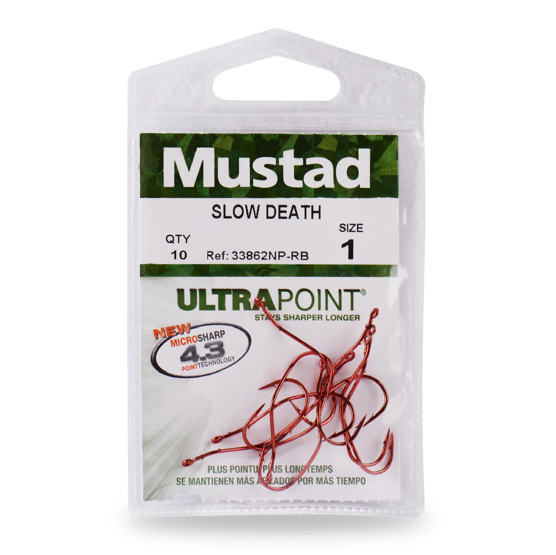 Mustad Ultrapoint Slow Death Hooks