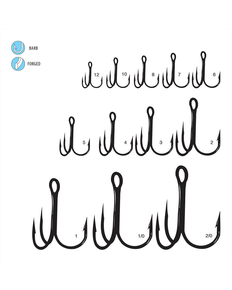 Gamakatsu Treble Round Bend Hooks