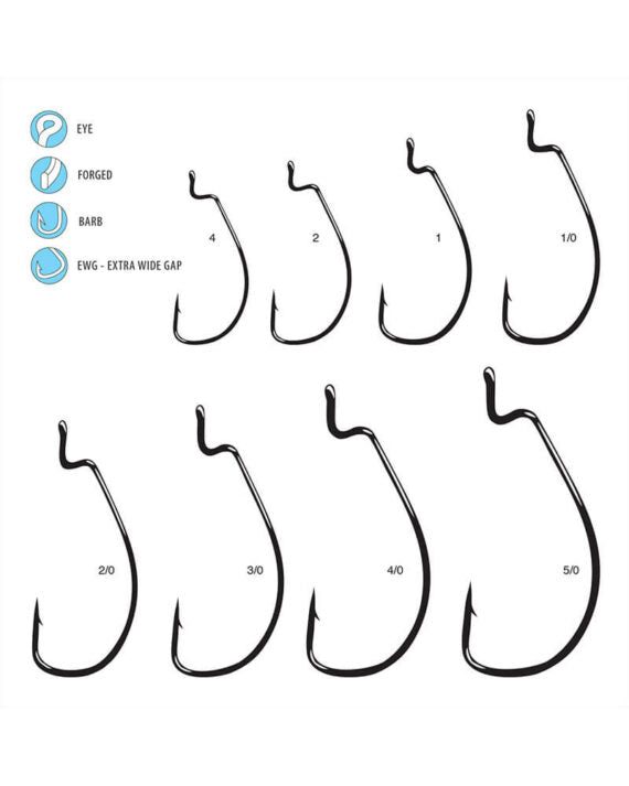 Gamakatsu Extra Wide Gap Worm Hooks