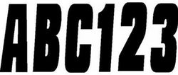 Hardline 3" Solid Letter & Number Kits