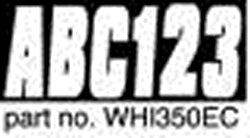 Hardline 3" Solid Letter & Number Kits