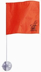 Airhead Stik-A-Flag 24" Bright Orange Ski Flag
