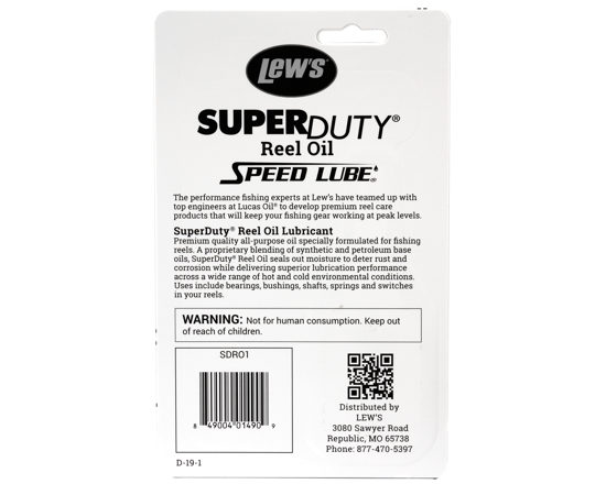Lews Super Duty Reel Oil