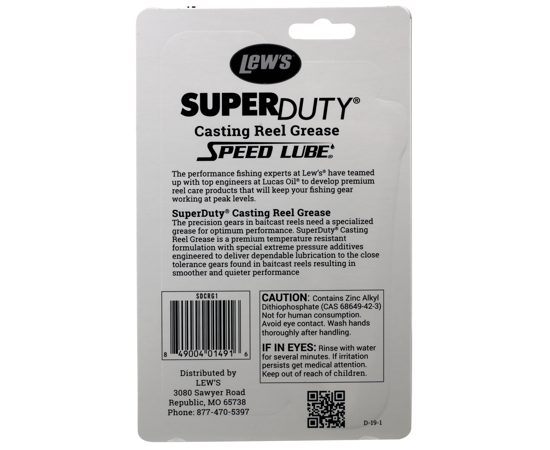 Lews Super Duty Casting Reel Grease