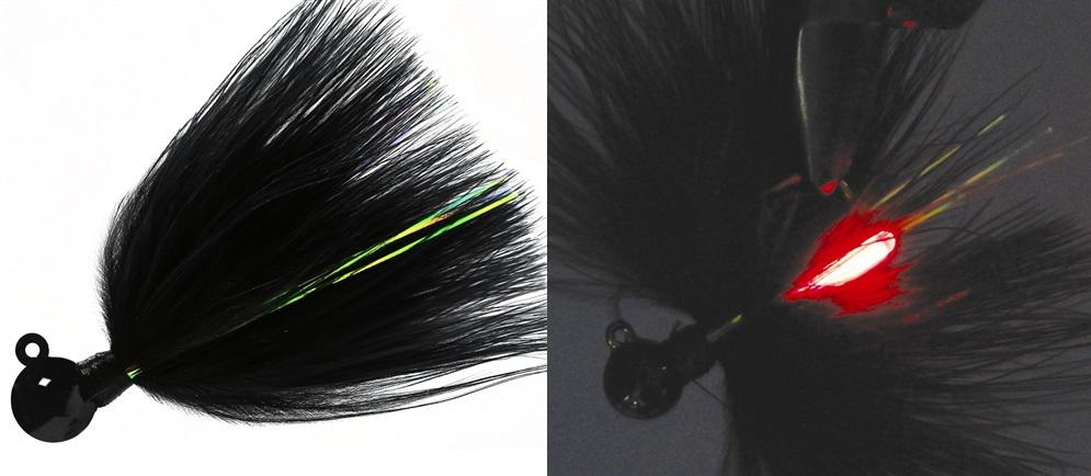 Aerojig Marabou Fire Flies Flash Jig