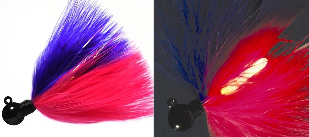 Aerojig Marabou Fire Flies Flash Jig