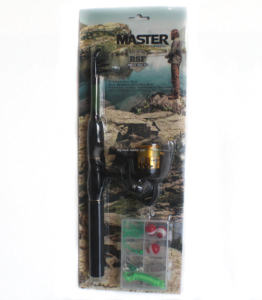 Master Telescopic 6’ Spinning Combo with Terminal Tackle Kit