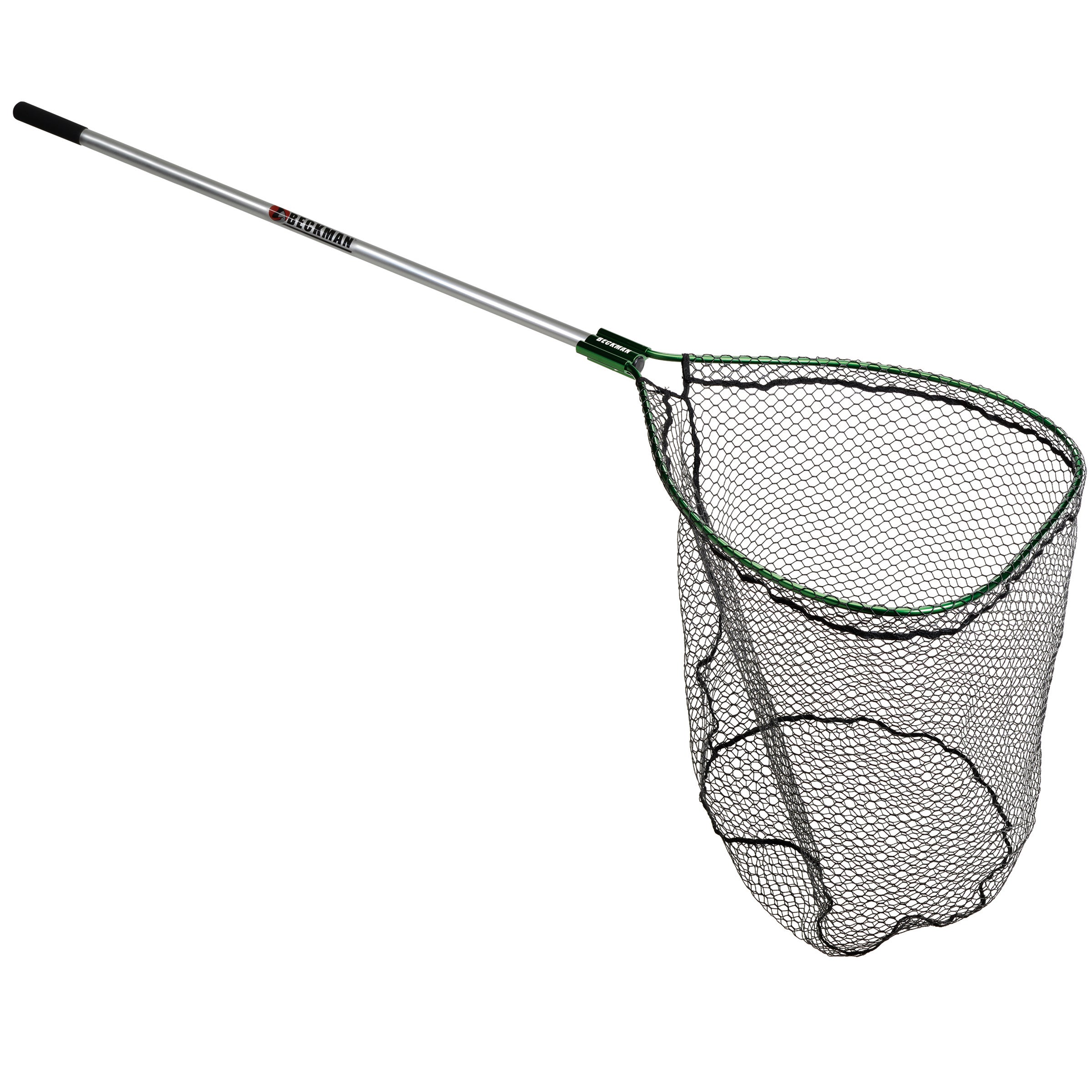 Beckman 26" X 34" Coated Net with 4' Handle Green/Silver Frame
