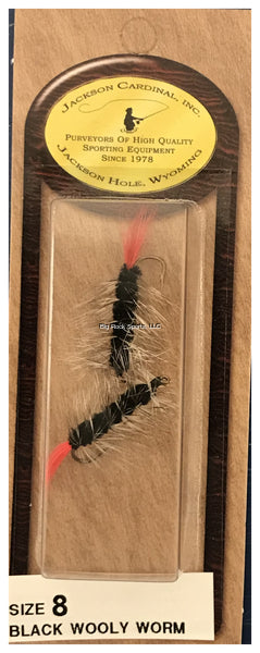 Jackson Cardinal Wooly Worm #8 2pk