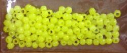 Oregon Tackle 4mm Opaque Chartreuse Round Beads 100-Pack