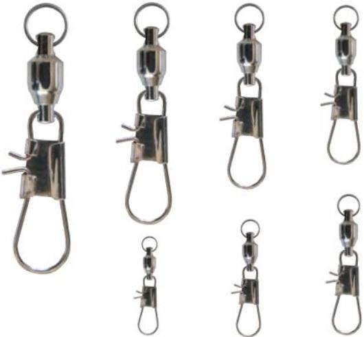 Pucci Nickel Ball Bearing Snap Swivels