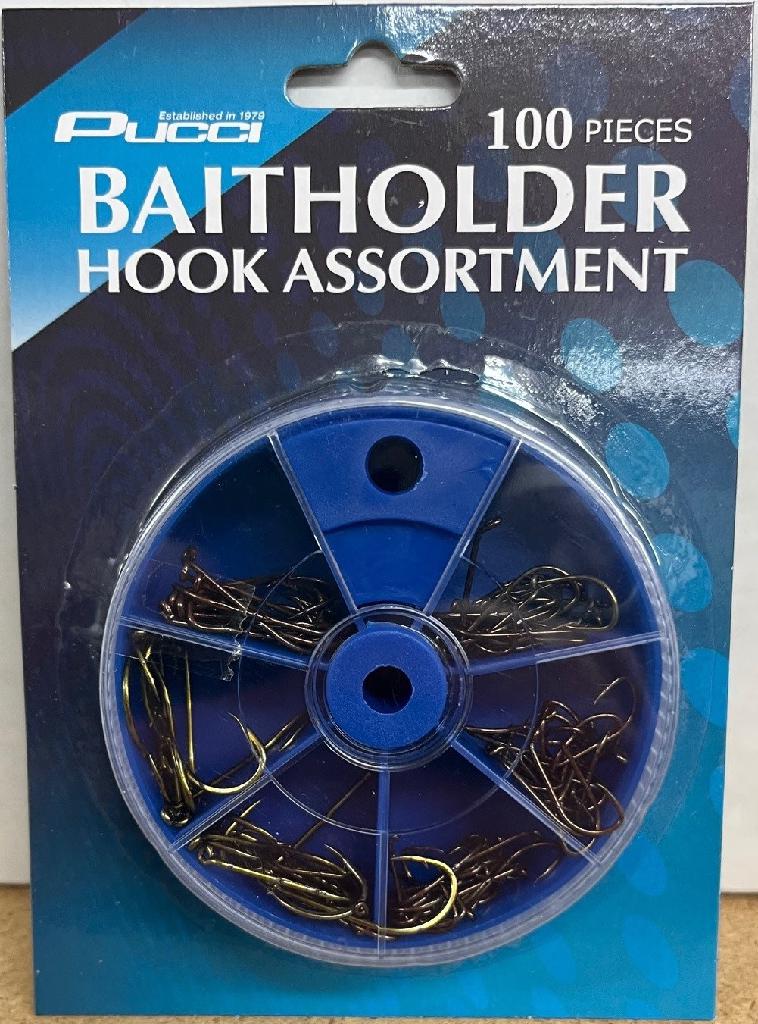 Pucci Baitholder Hook Assortment 100pcs