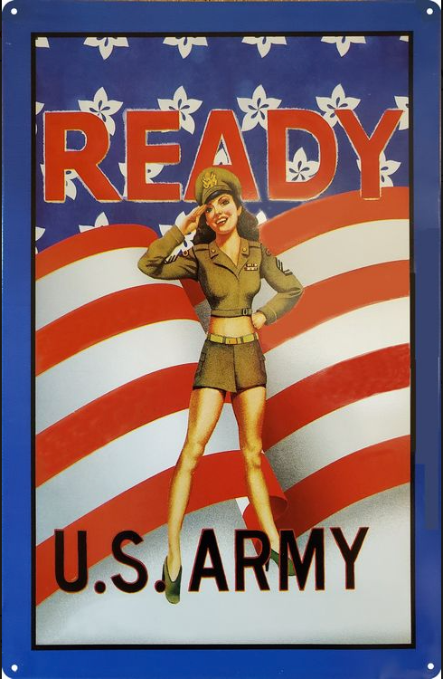 Army Girl - Ready Metal Sign