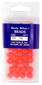 Zak Fluorescent Round Red Beads