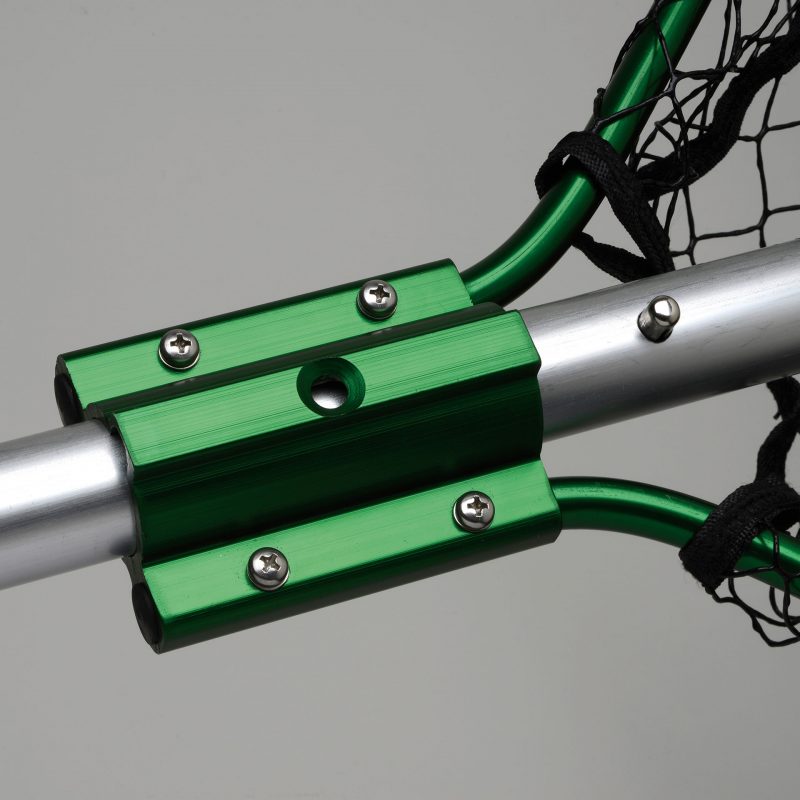 Beckman 26" X 34" Coated Net with 4' Handle Green/Silver Frame