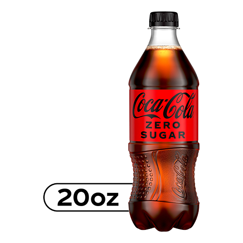 20 oz Coca Cola Zero Sugar Soft Drink