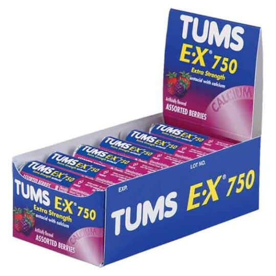 TUMS Chewable Tablets Fruit Flavors