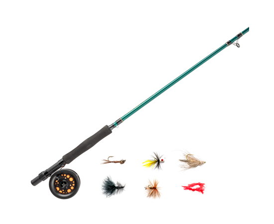 Zebco Martin Complete Fly Fishing Kit with Custom Flies