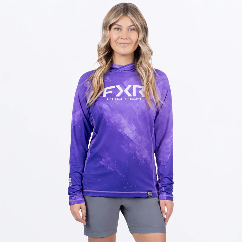 FXR Womens Derby Swell AIr UPF Pullover Hoodie