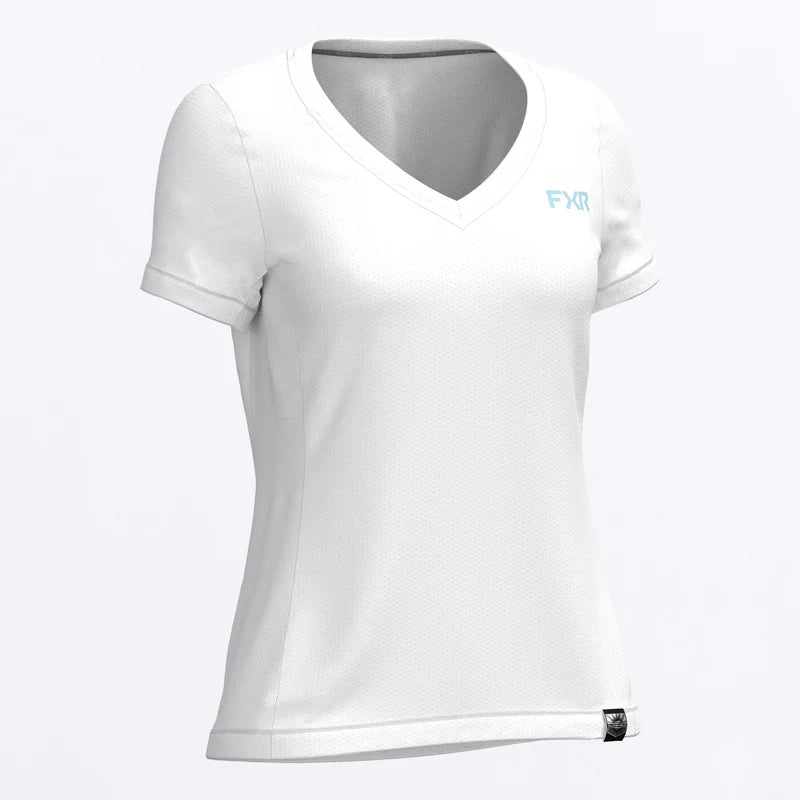 FXR Womens Rush Air UPF V-Neck T-Shirt