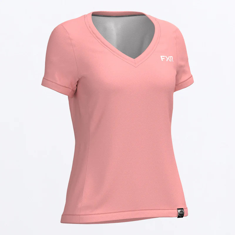 FXR Womens Rush Air UPF V-Neck T-Shirt