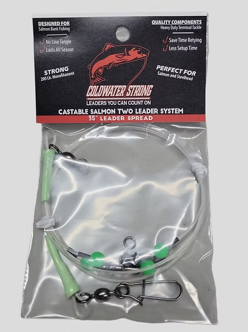 Coldwater Strong Castable Salmon Two Leader System