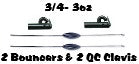 Fish Eye 16" Quick Change Bottom Bouncers 2-Pack