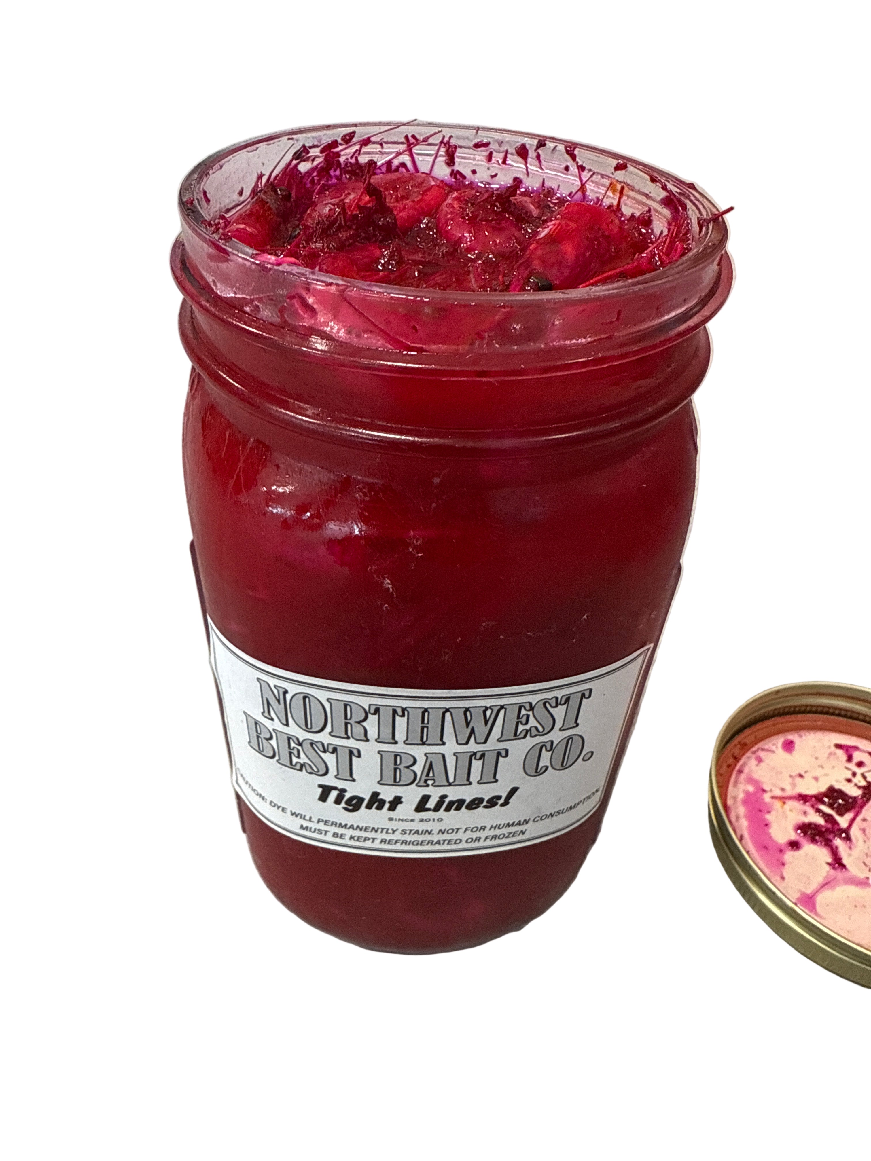 Northwest Best Bait Red Coon Shrimp Quart Jar