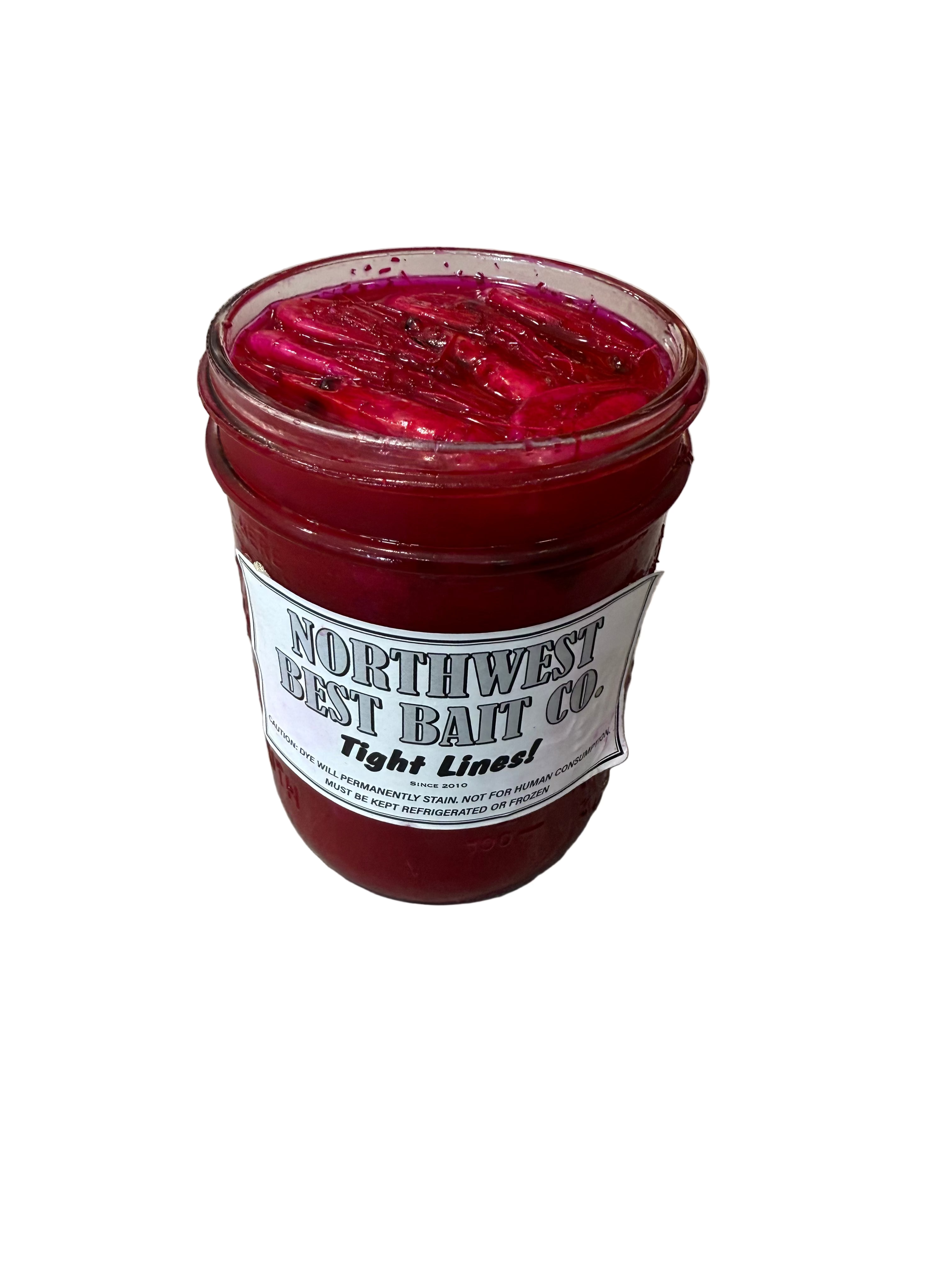 Northwest Best Bait Red Coon Shrimp Pint Jar