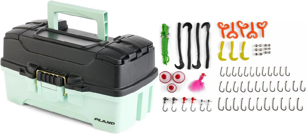 Plano 1-Tray Tackle Box with Assorted Tackle