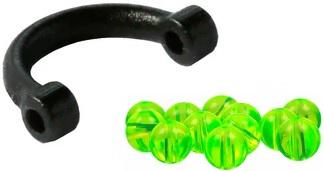 Simon EZ Spin Clevis Black with Beads