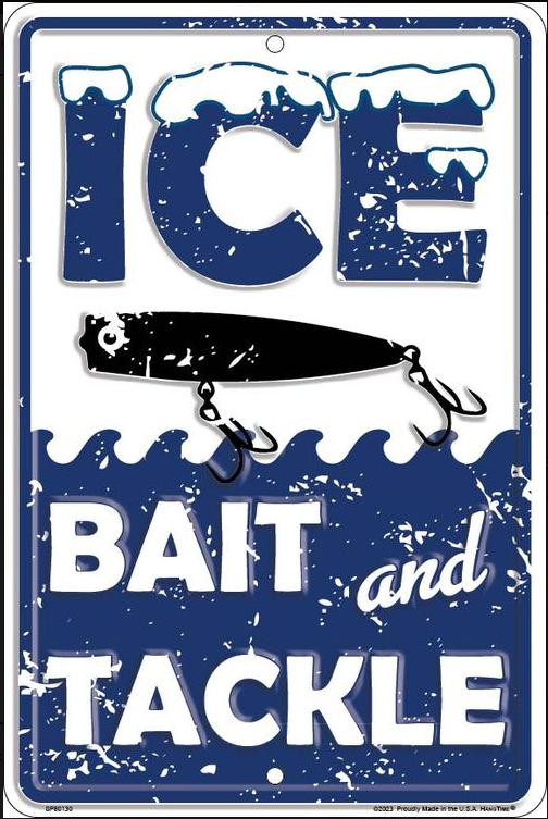 Ice Bait & Tackle Small Parking Sign
