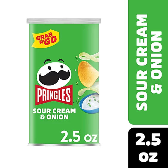 Pringles 2.5oz Sour Cream & Onion Crisps
