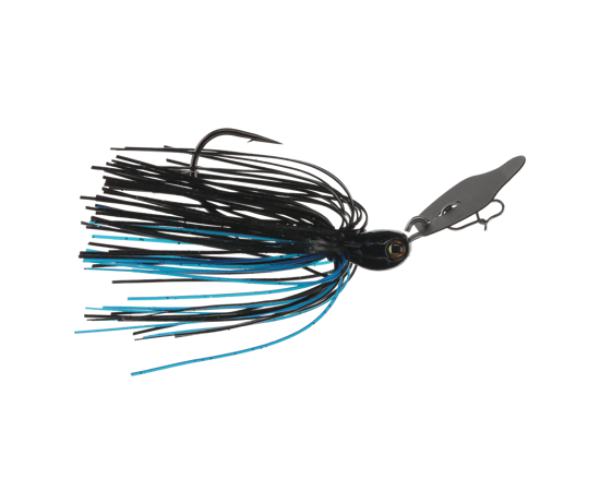 Strike King Tungsten Thunder Cricket Vibrating Jig 1/2 oz / Black/Blue